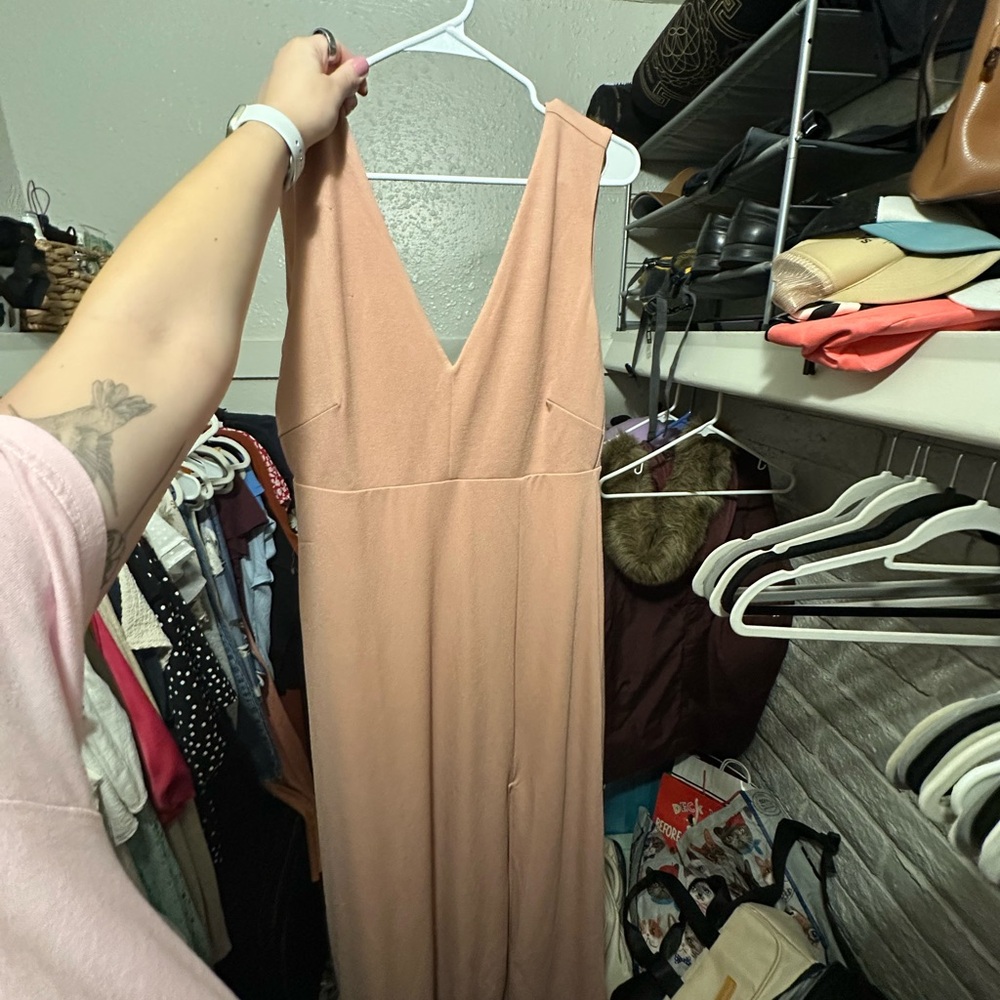 Birdy Grey Peach Backless Dress